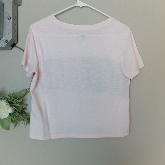 Tommy Hilfiger Denim Pink Cropped Fit Cotton Shirt Size Small - Picture 6 of 6